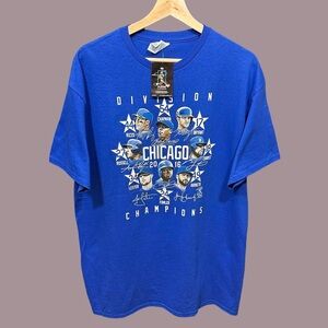 Majestic Chicago Division Champions Blue Tee